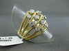 ESTATE LARGE 1.49CT DIAMOND 14KT YELLOW GOLD ETOILE LARGE FUN RING ONE OF A KIND