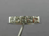 ESTATE .45CT DIAMOND 14KT WHITE GOLD 3D SPLIT CHANNEL ANNIVERSARY RING #14577
