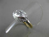 ESTATE .14CT DIAMOND 14KT WHITE & YELLOW GOLD MARQUISE SHAPE 3 STONE RING #21029