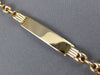 ESTATE 14KT ROSE GOLD 3D CLASSIC KIDS NAME PLATE ENGRAVABLE BRACELET #22036