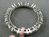 ESTATE 1.21CT ROUND & BAGUETTE DIAMOND 18KT WHITE GOLD ETERNITY ANNIVERSARY RING