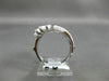 ESTATE .60CT DIAMOND 14K WHITE GOLD 3D FILIGREE "V" SHAPE ENGAGEMENT RING #21168
