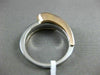ESTATE .80CT DIAMOND 14KT WHITE & ROSE GOLD 3D TWO STONE LOVE KNOT PROMISE RING