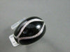 ESTATE LARGE .40CT DIAMOND & AAA ONYX 18KT WHITE GOLD COCKTAIL RING 17mm