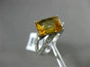 ESTATE 2.87CT DIAMOND & CITRINE 14KT WHITE GOLD 3D RECTANGULAR DIAGONAL FUN RING