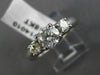 ESTATE 1.14CT DIAMOND 14KT WHITE GOLD LUCIDA THREE STONE ENGAGEMENT RING #14010