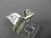 ESTATE .72CT DIAMOND 18KT WHITE GOLD ROUND & PRINCESS SEMI MOUNT ENGAGMENT RING