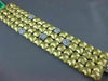 ESTATE MASSIVE 2.44CT DIAMOND 18KT 2 TONE GOLD MULTI ROW PAVE MATTE FUN BRACELET