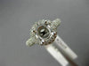 .70CT ROUND DIAMOND 14K WHITE GOLD DOUBLE HALO SEMI MOUNT ENGAGEMENT RING #2605