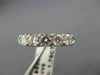 ANTIQUE LARGE 1.75CT DIAMOND PLATINUM FIVE STONE WEDDING ANNIVERSARY RING #22296