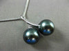 ESTATE 18KT WHITE GOLD AAA TAHITIAN PEARL 3D LOVE KNOT CHERRY FLOATING PENDANT