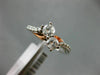 ESTATE .65CT DIAMOND 14KT WHITE & ROSE GOLD 3D TWO STONE SIDE BY SIDE LOVE RING
