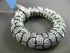 ESTATE MASSIVE 2.10CT DIAMOND 18K WHITE & BLACK GOLD 3D CIRCLE OF LIFE PENDANT