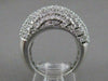 LARGE ANTIQUE 2.75CTW DIAMOND 14KT WHITE GOLD PUFF COCKTAIL RING F/G VVS #18496