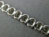 ESTATE 6.50CT ROUND DIAMOND 14K WHITE GOLD 3D SEMI BEZEL TENNIS BRACELET#20807