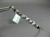 ESTATE .20CT DIAMOND 14KT WHITE GOLD PYRAMID SPIKE FLEXIBILE FUN BANGLE BRACELET