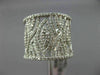 ESTATE LARGE 1.18CT DIAMOND 14KT WHITE GOLD 3D MULTI LEAF OPEN FILIGREE FUN RING