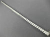 ESTATE 6.50CT ROUND DIAMOND 14K WHITE GOLD 3D SEMI BEZEL TENNIS BRACELET#20807