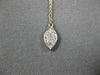 ESTATE .20CT DIAMOND 14KT YELLOW GOLD 3D CLUSTER LARIAT MARQUISE FUN NECKLACE