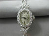 ANTIQUE 1.76CT OLD MINE DIAMOND 14K WHITE GOLD OVAL MICHAELS WATCH PRETTY #20475