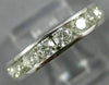 LARGE 2.0CT DIAMOND 14KT WHITE GOLD ROUND 3D CHANNEL ETERNITY ANNIVERSARY RING