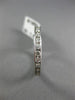 ESTATE 1.0CT DIAMOND 14KT WHITE GOLD 3D ETERNITY WEDDING ANNIVERSARY RING #22435