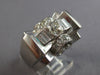 ANTIQUE LARGE 1.72CT OLD MINE DIAMOND 18KT WHITE GOLD 3D ENGAGEMENT RING #28305