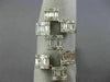 EXTRA LARGE 1.18CT ROUND & BAGUETTE DIAMOND 18KT WHITE GOLD 3D MULTI SQUARE RING