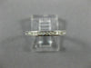 ESTATE .10CT DIAMOND 14K WHITE GOLD ROUND CHANNEL SEMI ETERNITY ANNIVERSARY RING