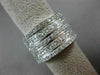 MASSIVE 4CT ROUND & PRINCESS DIAMOND 18KT WHITE GOLD 3D WEDDING ANNIVERSARY RING
