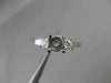 ESTATE .25CT DIAMOND 14KT WHITE GOLD 3 STONE SEMI MOUNT ENGAGEMENT RING #18591