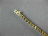 ESTATE LONG 3.10CT DIAMOND 14K YELLOW GOLD CLASSIC TENNIS BRACELET W/SAFETY LOCK