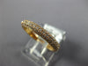 WIDE .91CT DIAMOND 18KT ROSE GOLD 3D 3mm MULTI ROW 3/4 ETERNITY ANNIVERSARY RING