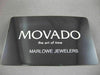MOVADO PORTICO STAINLESS STEEL BLACK FACE SWISS MOVEMENT MENS WATCH #23418