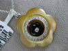 LARGE .31CT DIAMOND & AAA MOTHER OF PEARL 18KT WHITE GOLD DOUBLE FLOWER PENDANT