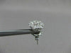 ESTATE LARGE 1.35CT DIAMOND 14K WHITE GOLD FLOWER CLUSTER EARRINGS STUNNING 2862