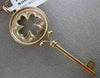 ESTATE LARGE .09CT DIAMOND 14KT ROSE GOLD KEY TO YOUR HEART FLOATING PENDANT