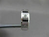 ESTATE WIDE .30CT DIAMOND 14KT W GOLD SQUARE ETOILE MENS ANNIVERSARY RING #20894