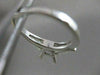 ESTATE .50CT DIAMOND 14K WHITE GOLD ENGAGEMENT RING SEMI MOUNT SETTING VVS 20004