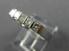 ESTATE .45CT DIAMOND 14KT WHITE GOLD 3D SPLIT CHANNEL ANNIVERSARY RING #14577