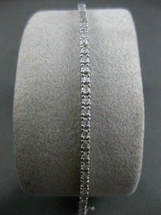 ESTATE NARROW 1.70CT DIAMOND 14KT WHITE GOLD HANDCRAFTED TENNIS BRACELET