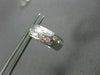 ANTIQUE WIDE .35CT DIAMOND 18KT WHITE GOLD FILIGREE HUGGIE EARRINGS #11988