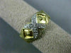 ESTATE WIDE .15CT DIAMOND 14KT YELLOW GOLD 3D CLASSIC TRIPLE X LOVE RING #2790