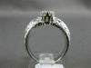 ANTIQUE .52CT DIAMOND 18K WHITE GOLD 3D FILIGREE SOLITAIRE ENGAGEMENT RING #6195