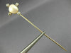 ANTIQUE .25CT OLD MINE DIAMOND AAA PEARL 14K YELLOW GOLD FLOWER LAPEL PIN #26533