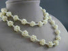 ESTATE WIDE & LONG SOUTH SEA PEARL 3D FLOWER CLUSTER BY THE YARD NECKLACE #25369