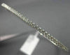 ESTATE .85CT ROUND DIAMOND 18KT WHITE GOLD CLASSIC SEMI ETERNITY BANGLE BRACELET