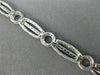 ESTATE WIDE .96CT DIAMOND 14KT WHITE GOLD CLASSIC CIRCLE OF LIFE TENNIS BRACELET