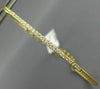 ESTATE .38CT DIAMOND 18K YELLOW GOLD CLASSIC BAR FLEXIBLE LOVE BANGLE BRACELET