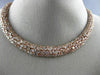ESTATE LARGE GIA 37.02CT PINK DIAMOND 18K ROSE GOLD MULTI SHAPE CLUSTER NECKLACE